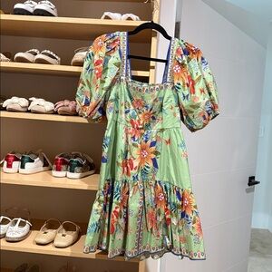 NEW FARM RIO Green Bright Yard Mini Dress size small